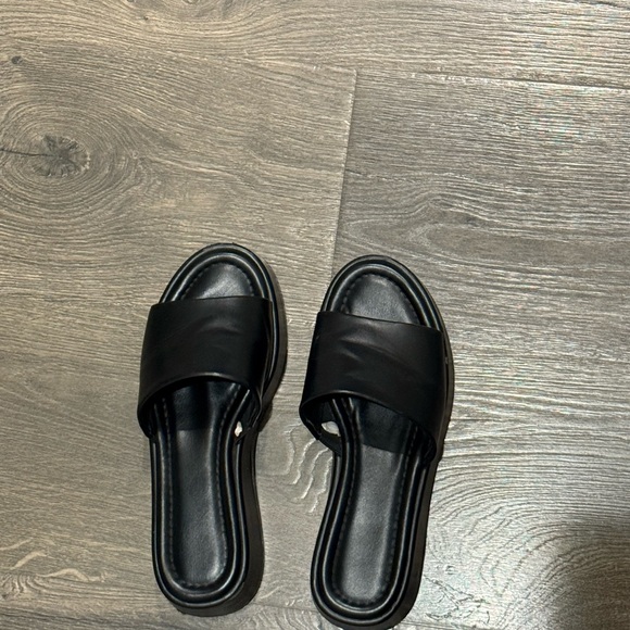 Target Shoes - Target Black Slide Sandals